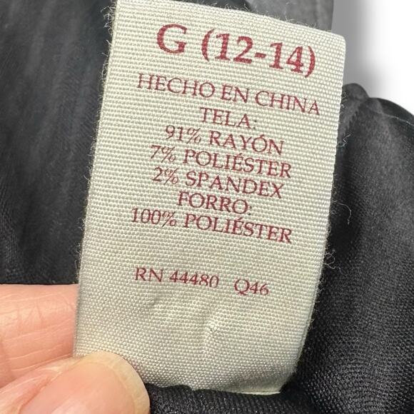 Faded Glory Maxi Dress L Black Textured Summer Whimsygoth Grunge Capsule Y2K - Picture 6 of 12